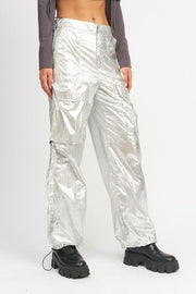 Pants METALLIC CARGO PANTS