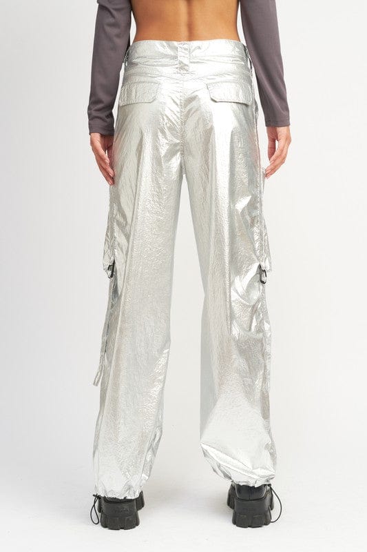 Pants METALLIC CARGO PANTS