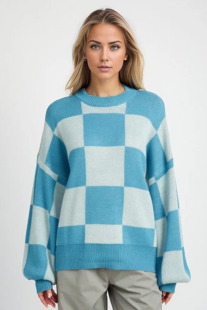Lennie Checkered Sweater