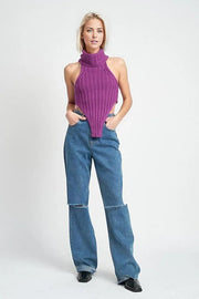 Willa Knit Cropped Turtleneck