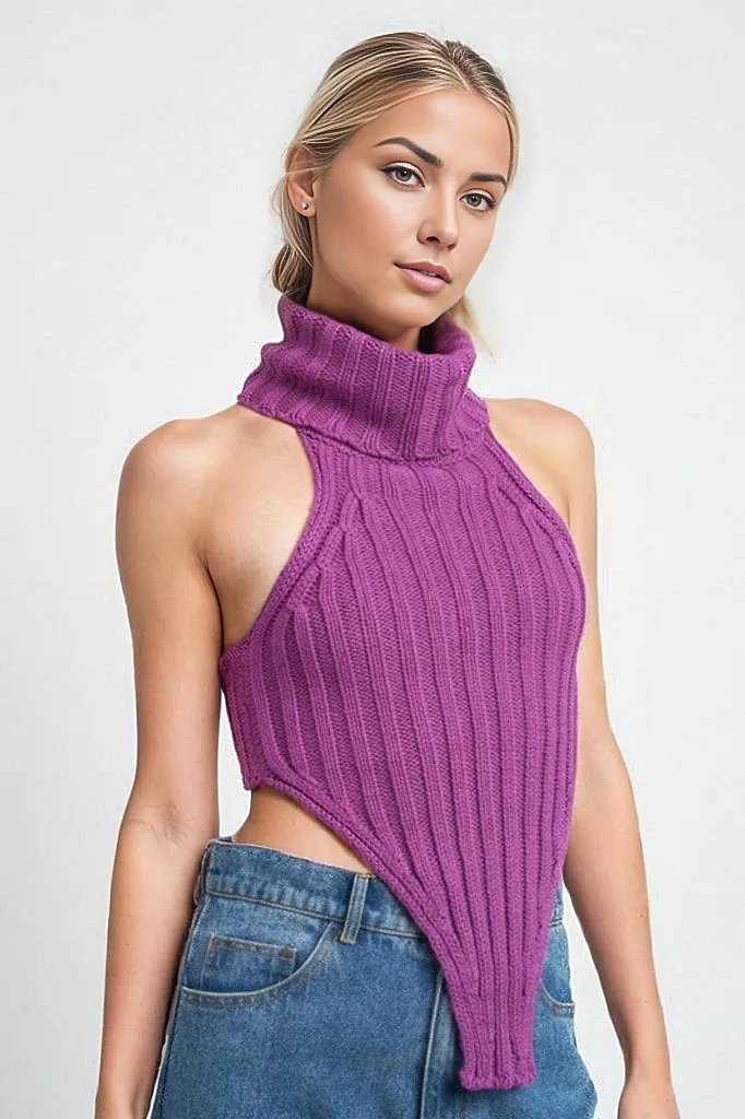 Willa Knit Cropped Turtleneck