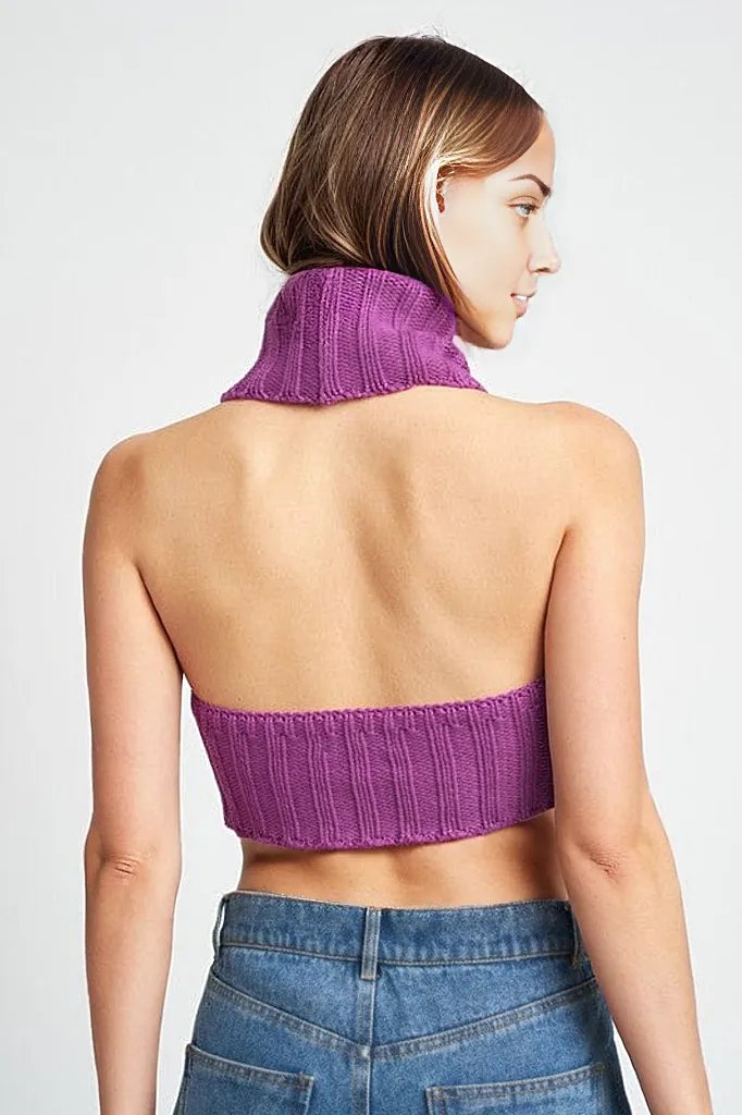 Willa Knit Cropped Turtleneck