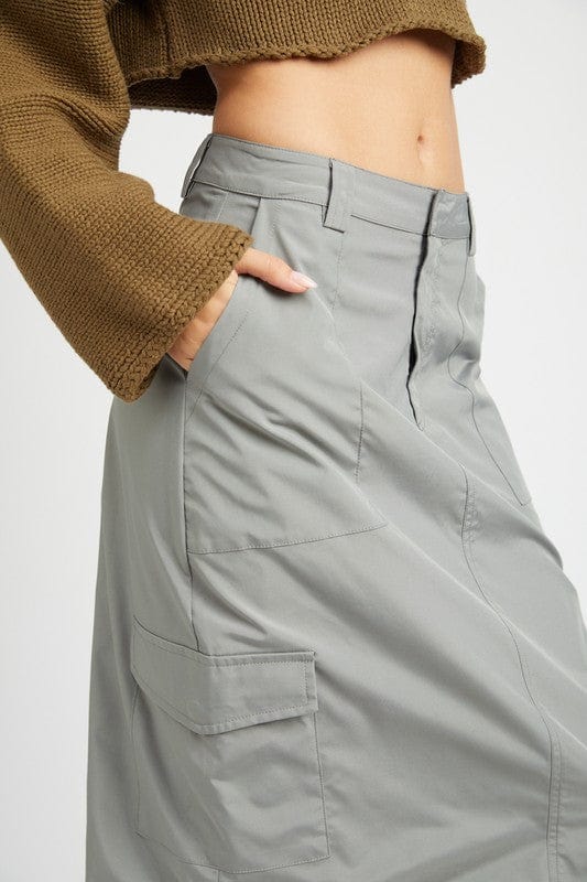 Brigitte Midi Cargo Skirt