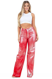 Metallic Coated Jeans 