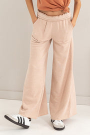 HYFVE Pants High Rise Wide Leg Drawstring Pants