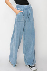 HYFVE Pants High Rise Wide Leg Drawstring Pants