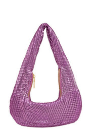 ICCO ACCESSORIES Handbags LAVENDER / OS U Shape Metal Mesh Bag