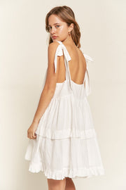 Square Neck Ruffle Dress