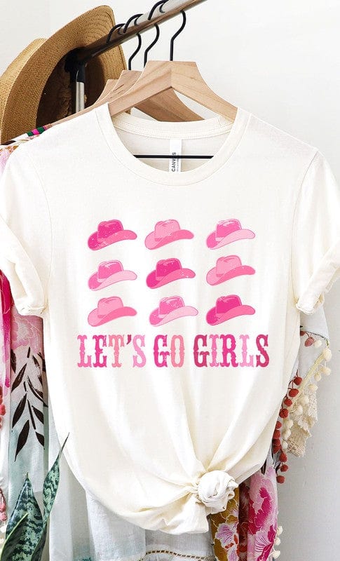 Curvy Plus Sizes Let's Go Girls Cowgirl Graphic Tee