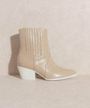 Paneled Western Bootie