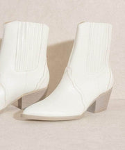 Paneled Western Bootie