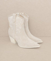 Cannes - Pearl Studded Western Boots