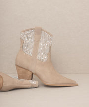 Cannes - Pearl Studded Western Boots