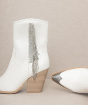 Shoes Kai - Rhinestone Fringe Boots