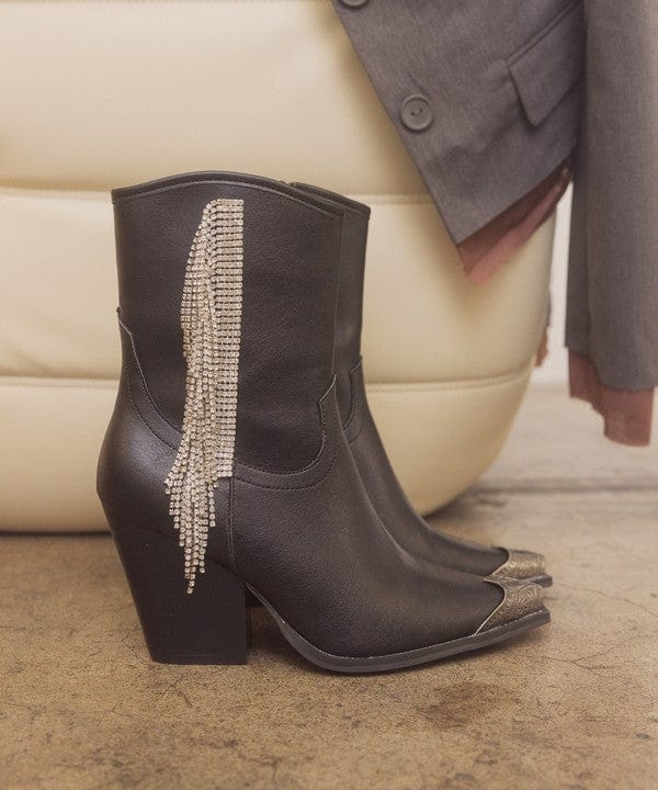 Shoes Kai - Rhinestone Fringe Boots