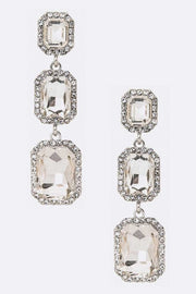 Crystal Drop Statement Earrings