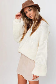 LE LIS Shirts & Tops Ribbed Knitted Sweater