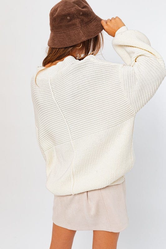 LE LIS Shirts & Tops Ribbed Knitted Sweater