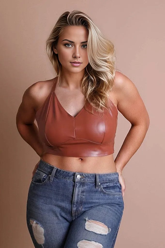 Curvy Faux Leather Longline Bralette Plus Size