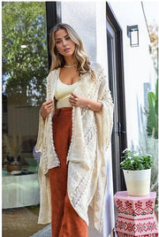 Embroidered Zig Zag Soft Kimono