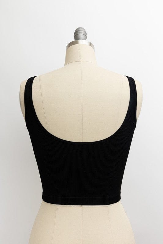 Leto Accessories Tops Ribbed Underline Seams Brami Top