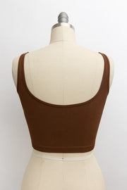 Leto Accessories Tops Ribbed Underline Seams Brami Top