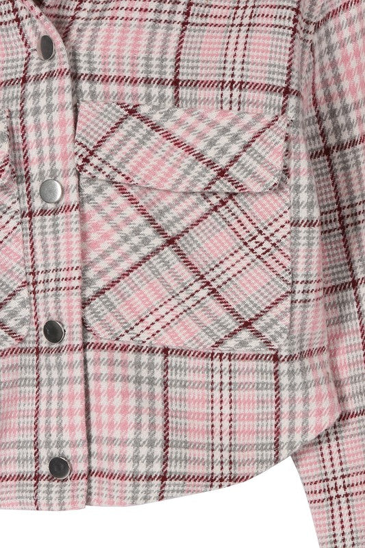 Lilou Plaid crop jacket