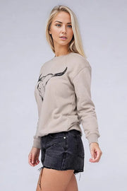 Cow Skull Sweatshirts