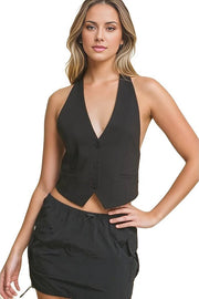 V-neck Sleeveless Vest