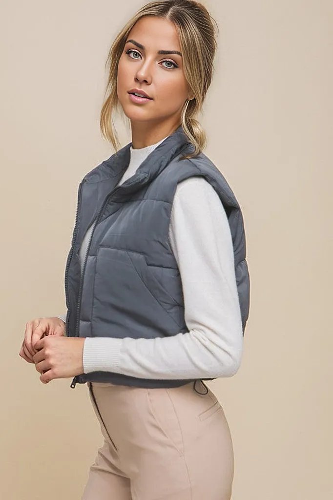 Puffer Vest With Pockets