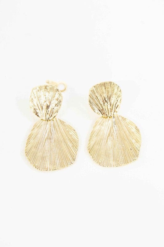 Lovoda Gold / OS Gold Shell Drop Earrings