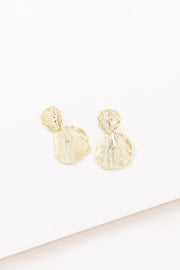 Gold Shell Drop Earrings