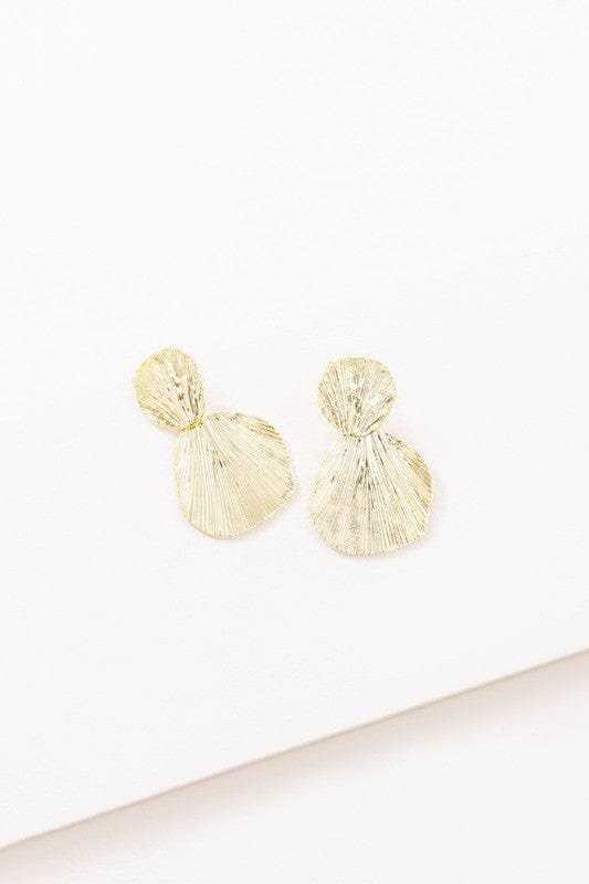 Lovoda Gold / OS Gold Shell Drop Earrings