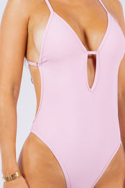Mermaid Swimwear Pink / S SEXY ONE PIECE CRISS CROSS BACK