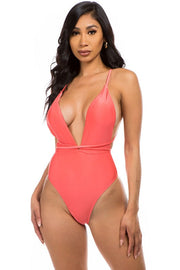 Mermaid Swimwear Swimwear Coral / S ONE-PIECE BATHING SUIT