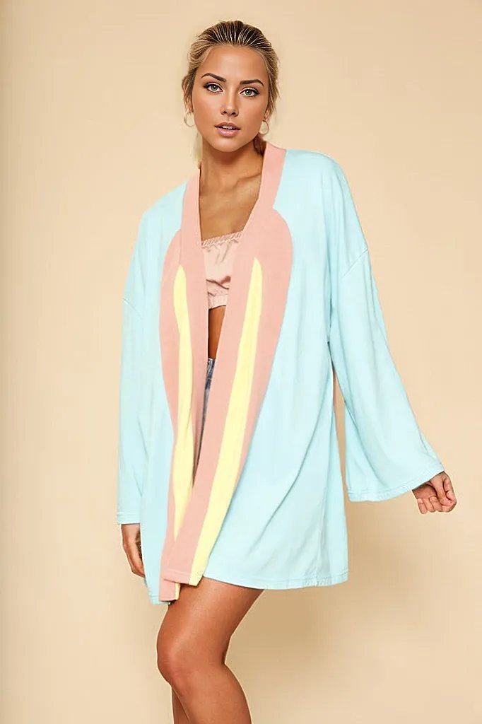 Retro arch terry cloth novelty robe