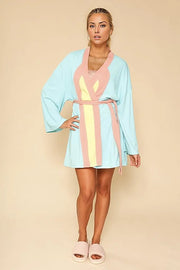 Retro arch terry cloth novelty robe