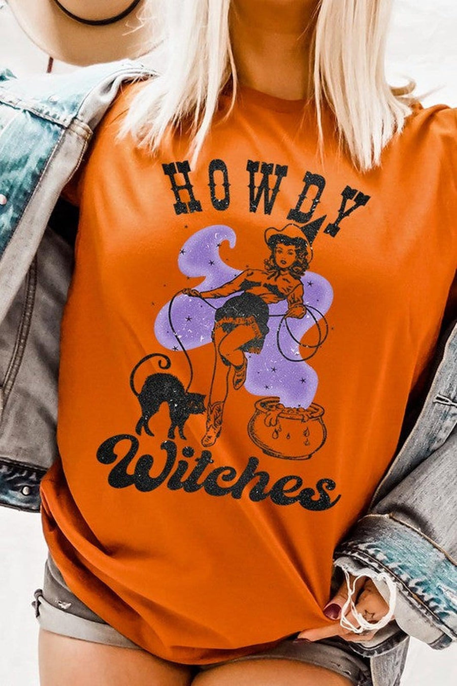 No brand Shirts & Tops AUTUMN / S Howdy Witches Graphic T-Shirt