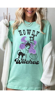 No brand Shirts & Tops MINT / S Howdy Witches Graphic T-Shirt