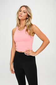 Seamless Active Basic Tank Top Ribbed Barbie