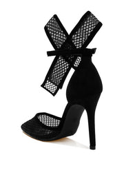 Rag Company Regenta Big Bow Detail Stiletto Sandals