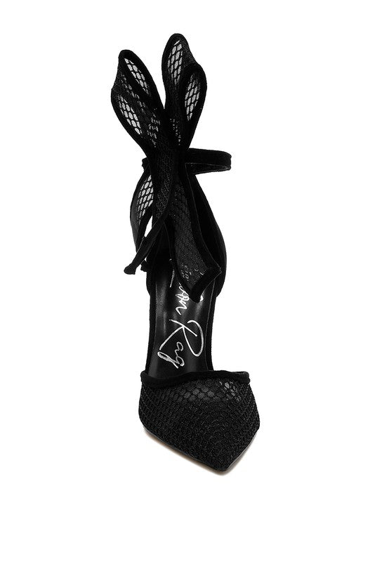 Rag Company Regenta Big Bow Detail Stiletto Sandals