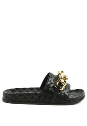 Rag Company Sandals Miami Bling Chain Strap Flats