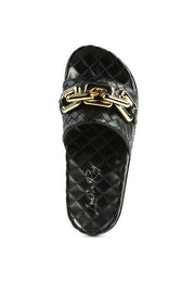 Rag Company Sandals Miami Bling Chain Strap Flats