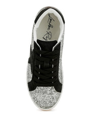 Shinding Glitter Star Chunky Sneakers