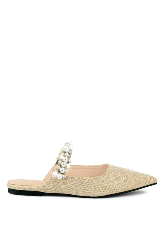 Rag Company Shoes GEODE Mary Jane Cutout Embellished Mules