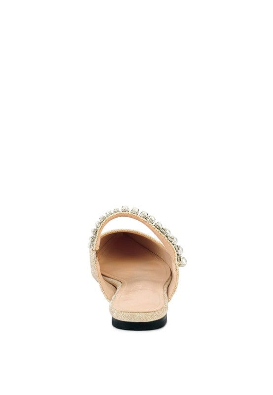 Rag Company Shoes GEODE Mary Jane Cutout Embellished Mules