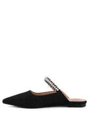 Rag Company Shoes GEODE Mary Jane Cutout Embellished Mules