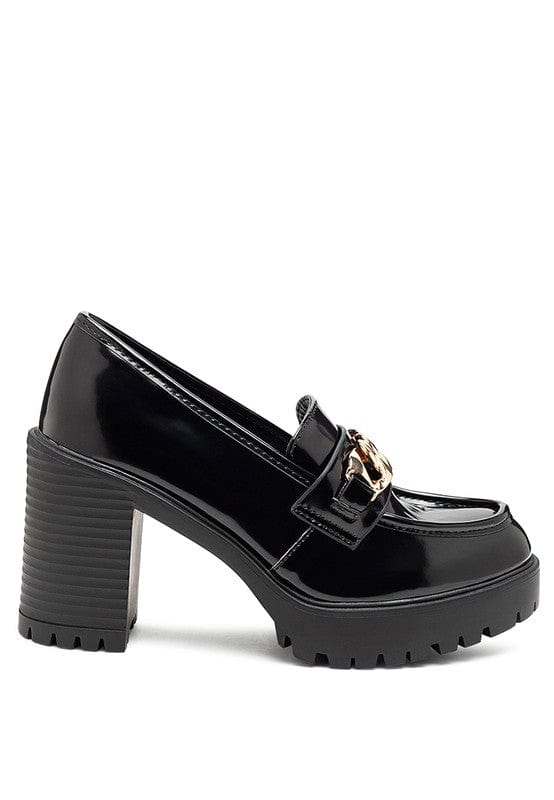 Sachs Block Heeled Chunky Loafers