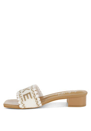 Rag Company Vacay Babe Lake Como Beaded Slip-On Heels